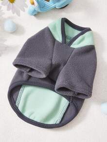 PETSIN Autumn/Winter Plush Velvet Pet Vest & Hoodie – Soft Warm Sweater With Traction Buckle For Dogs, Cats & Small Animals, Indoor/Outdoor Wear