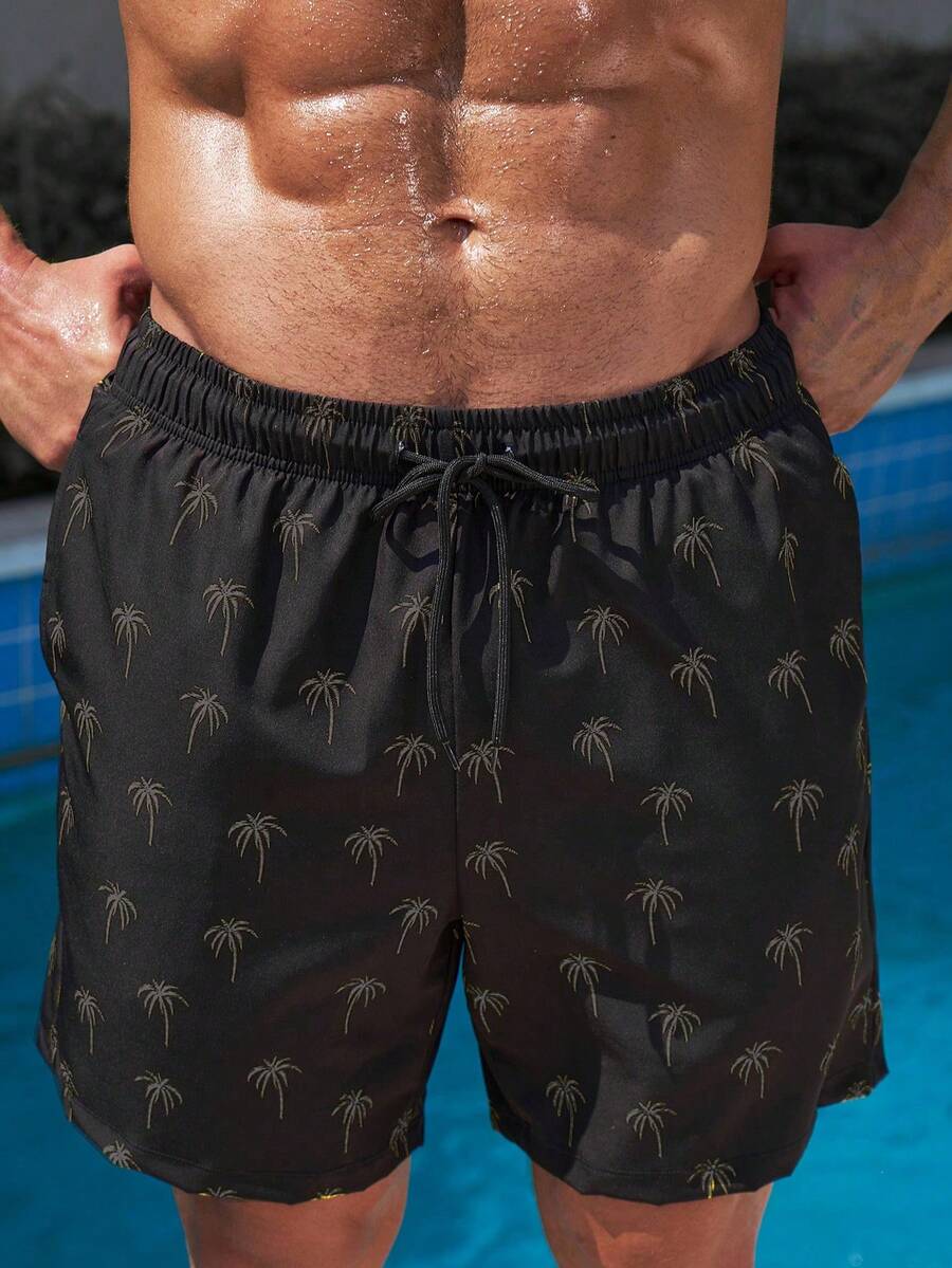Muški šorts za plažu  sa printom palmi