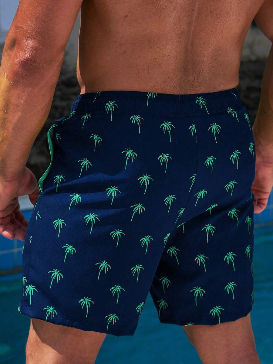 Muški šorts za plažu  sa printom palmi