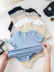 Set od 6 kom unisex bodija za novorođenče dečaka/devojčice, 100% pamuk