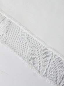 Women's Lace Waist Tie Top, Short Sleeve White Top, Puerto Rico Vacation Outfit Summer