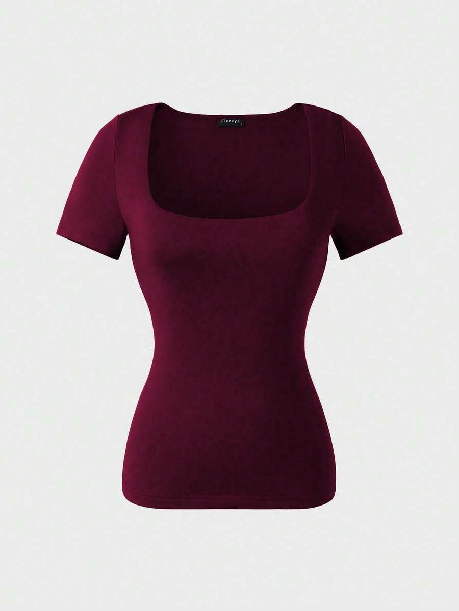 Casual Elegant Majica Kratkih Rukava sa Okruglim Izrezom