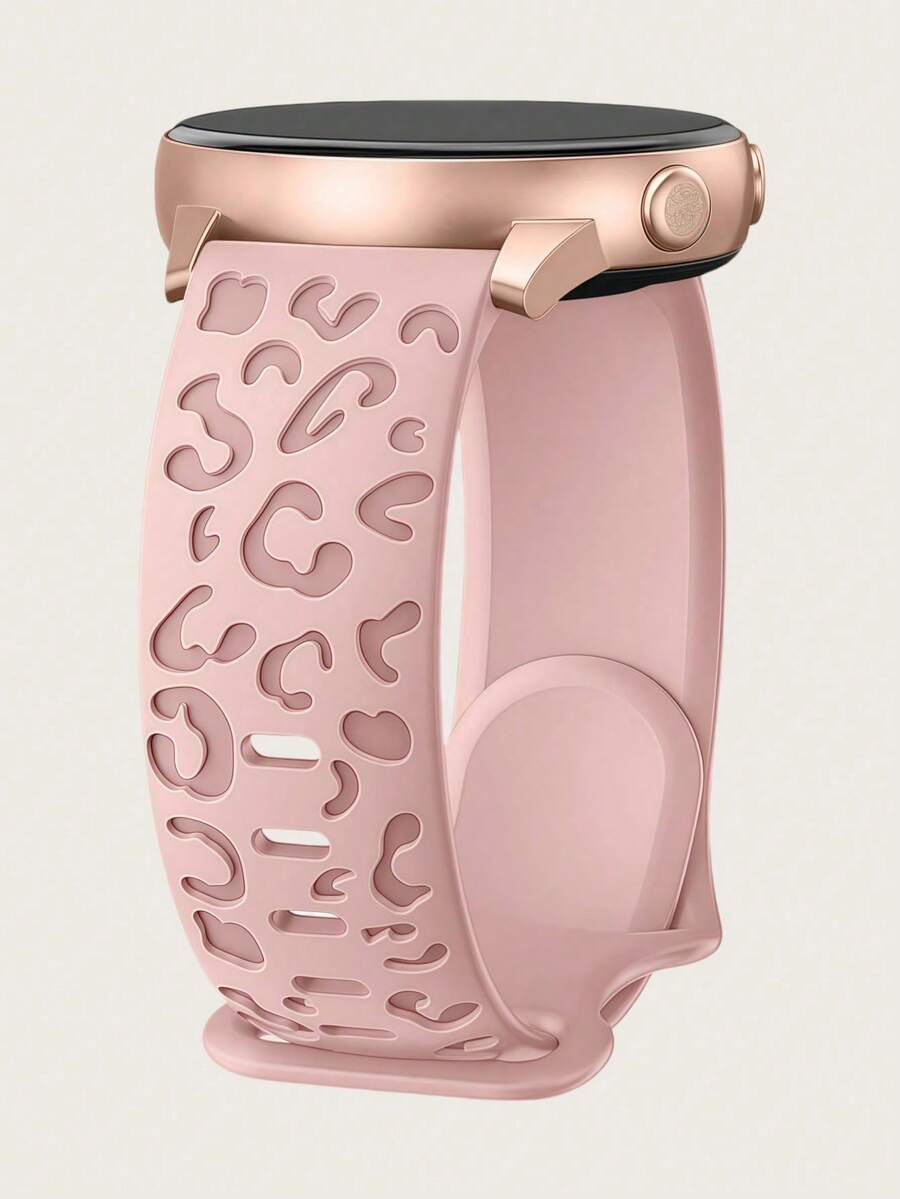 20mm dvobojna silikonska narukvica za sat sa cvetnim reljefom, kompatibilna sa Samsung Galaxy Watch 7 6 5 4 40mm 44mm/5 Pro/6 Classic 47mm/Watch 4 Classic/Active 2, 45mm/Watch 3/Watch 4 Classic 42mm 46mm Watch 6 47mm 43mm