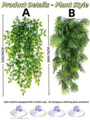 Reptiles Can Climb Vines And Artificial Plants. Soft Jungle Vines Are Handwoven From Parachute Cord. Artificial Decorative Plants Are Hung On Bottles For Snake Enclosures. Leopard Print Gecko Habitat Decor Is Suitable For Chameleons, Crabs, Lizards, Snakes, Geckos, Frogs, And Hermit Crabs.