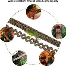 Reptiles Can Climb Vines And Artificial Plants. Soft Jungle Vines Are Handwoven From Parachute Cord. Artificial Decorative Plants Are Hung On Bottles For Snake Enclosures. Leopard Print Gecko Habitat Decor Is Suitable For Chameleons, Crabs, Lizards, Snakes, Geckos, Frogs, And Hermit Crabs.
