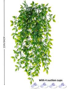 Reptiles Can Climb Vines And Artificial Plants. Soft Jungle Vines Are Handwoven From Parachute Cord. Artificial Decorative Plants Are Hung On Bottles For Snake Enclosures. Leopard Print Gecko Habitat Decor Is Suitable For Chameleons, Crabs, Lizards, Snakes, Geckos, Frogs, And Hermit Crabs.