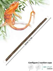 Reptiles Can Climb Vines And Artificial Plants. Soft Jungle Vines Are Handwoven From Parachute Cord. Artificial Decorative Plants Are Hung On Bottles For Snake Enclosures. Leopard Print Gecko Habitat Decor Is Suitable For Chameleons, Crabs, Lizards, Snakes, Geckos, Frogs, And Hermit Crabs.