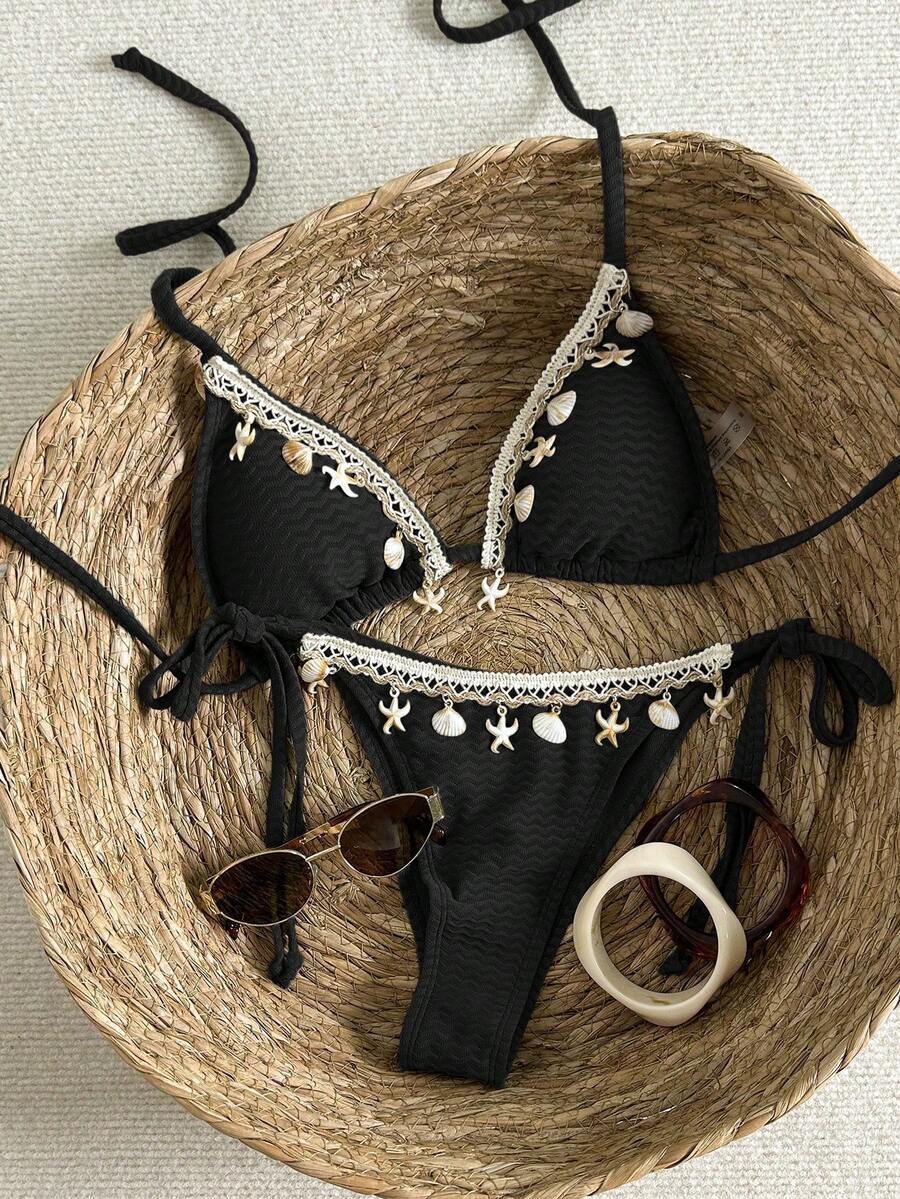 Bikini set sa vezom i čipkom