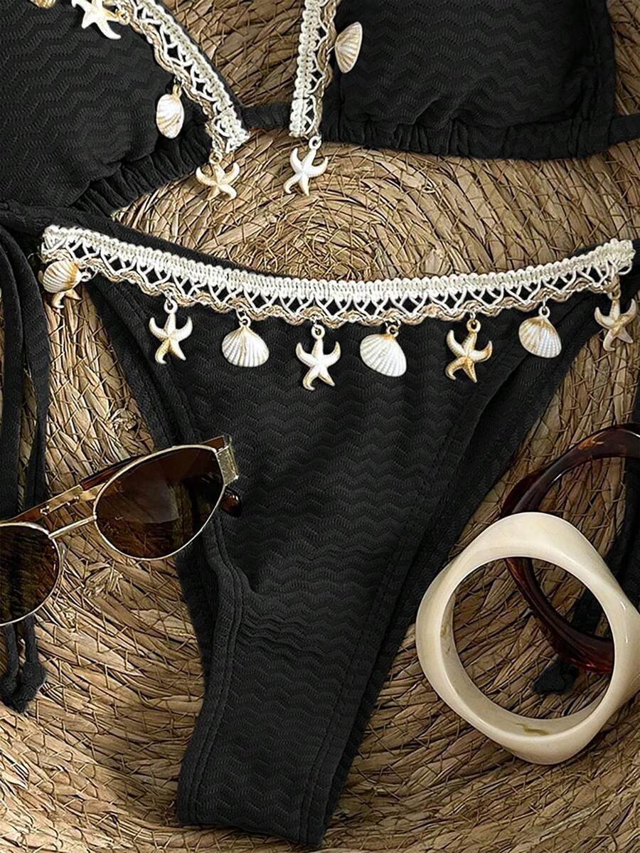 Bikini set sa vezom i čipkom
