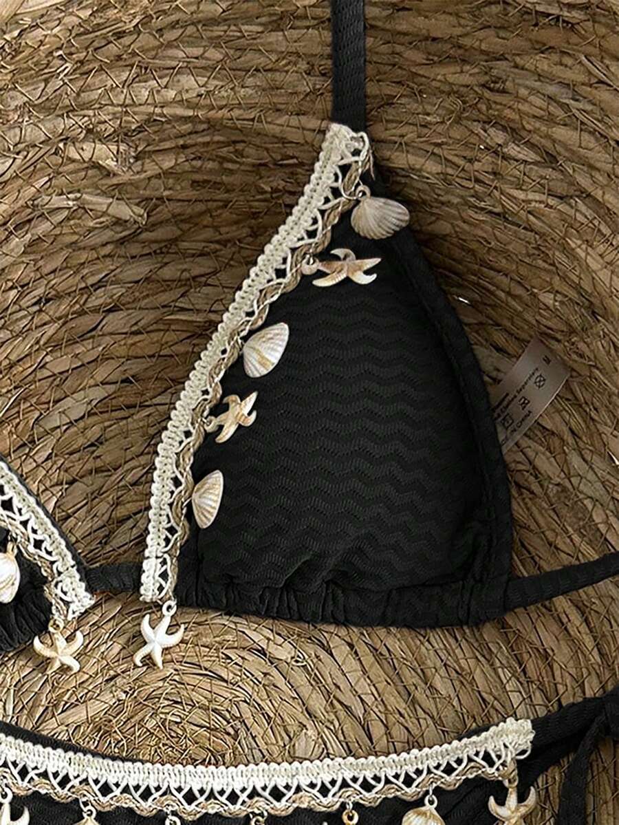 Bikini set sa vezom i čipkom