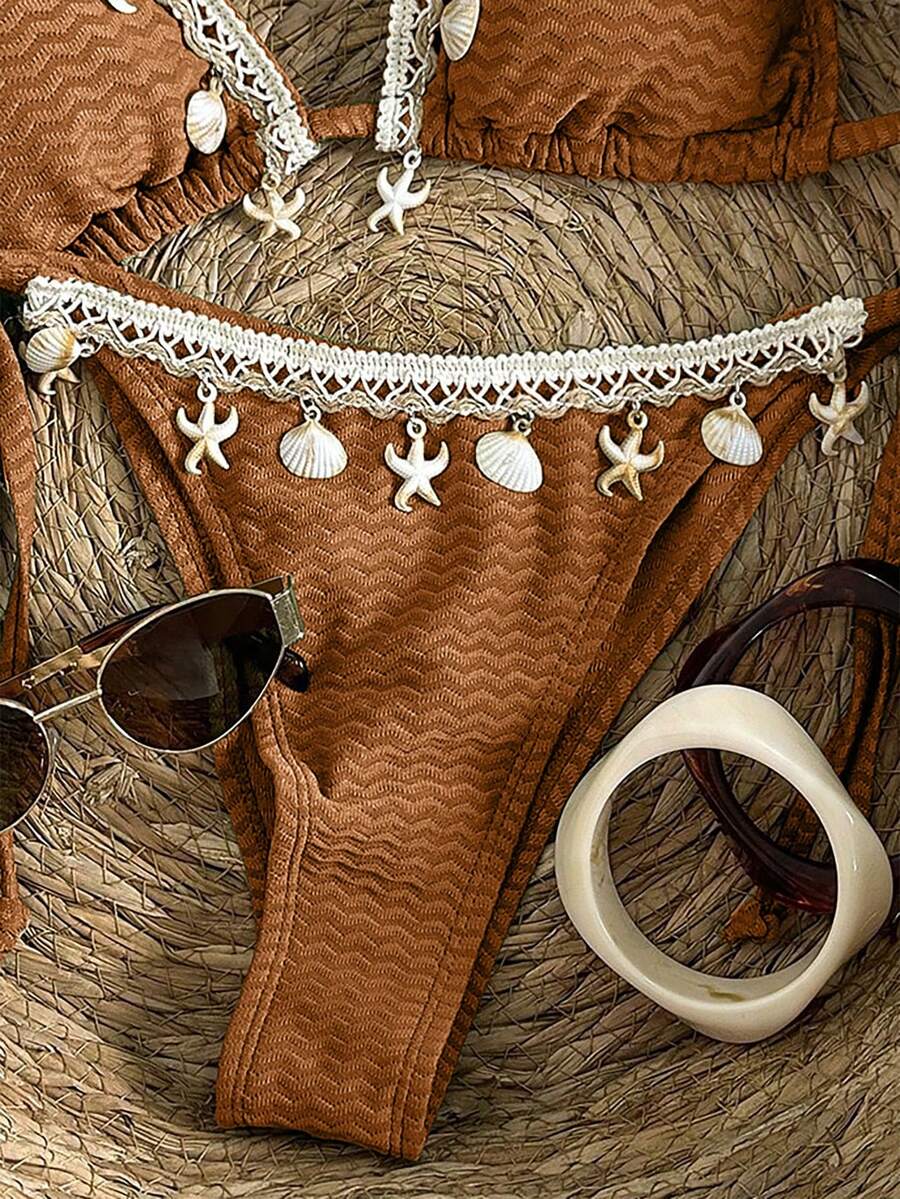 Bikini set sa vezom i čipkom