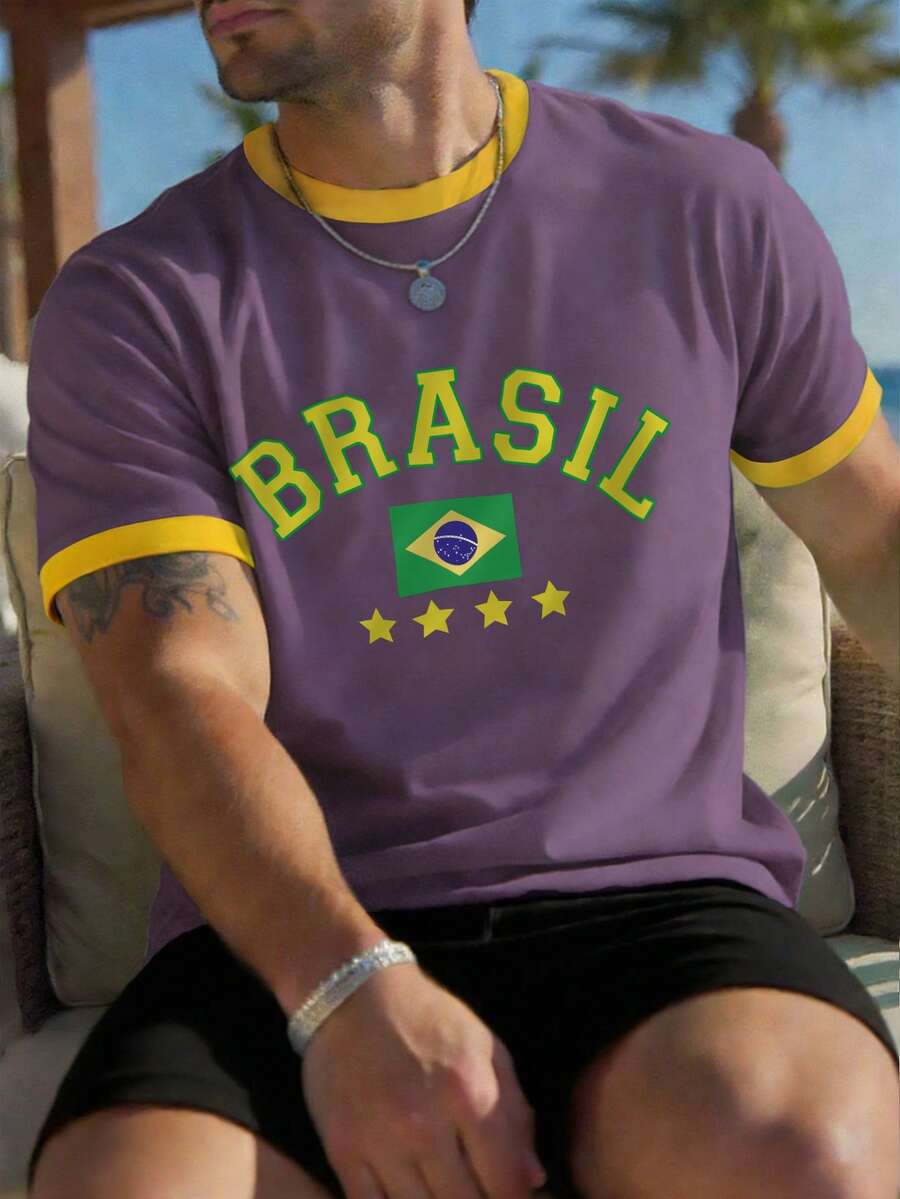 Muška  Brazil fudbalska majica kratkih rukava