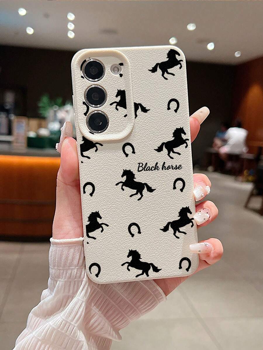 Futrola za telefon sa dizajnom  konja, kompatibilna sa 17 Pro Max/17 Air/16E/16 Pro Max/15/14 Plus/13/12/11, S24/20 Ultra/A52S/A31 A21S/A13/A05S, Note 13 Pro Plus/Note 10/Note 12C/Note 13C,
