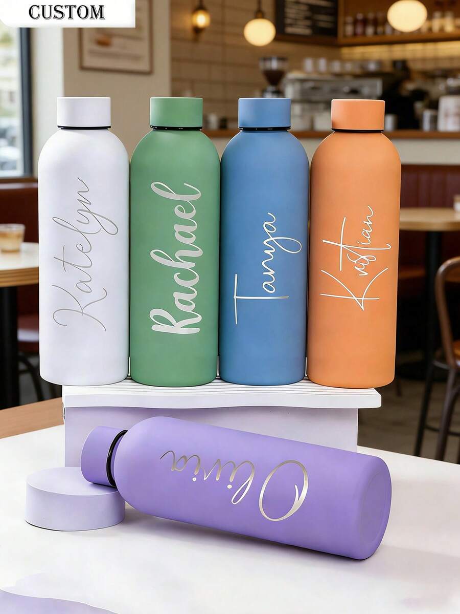 Personalizovana šolja/boca za kafu i sokove od nerđajućeg čelika, sportska boca za vodu, 500ml/17oz