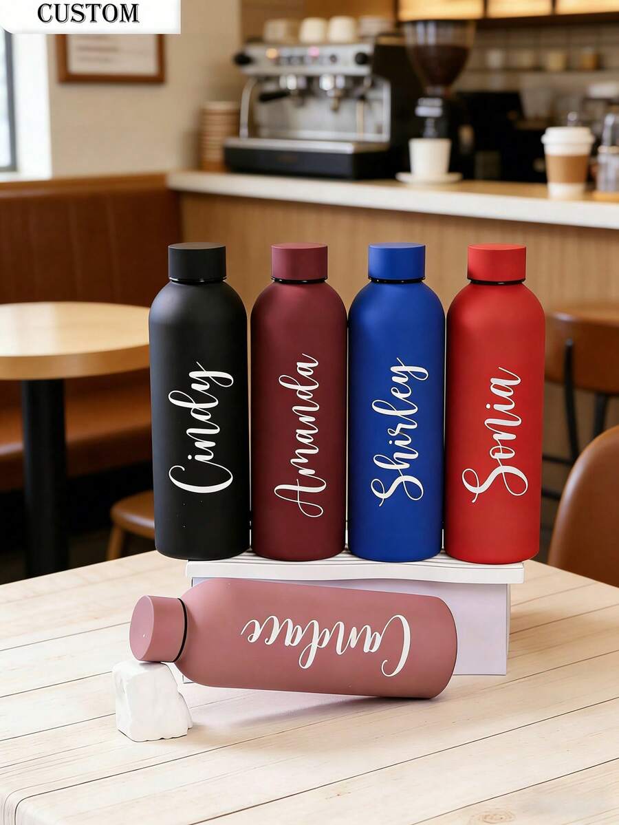Personalizovana šolja/boca za kafu i sokove od nerđajućeg čelika, sportska boca za vodu, 500ml/17oz
