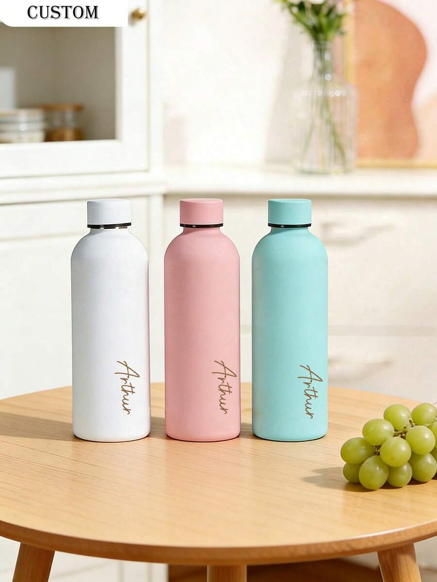 Personalizovana šolja/boca za kafu i sokove od nerđajućeg čelika, sportska boca za vodu, 500ml/17oz