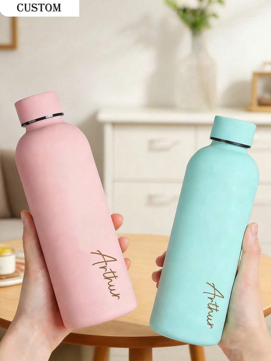 Personalizovana šolja/boca za kafu i sokove od nerđajućeg čelika, sportska boca za vodu, 500ml/17oz
