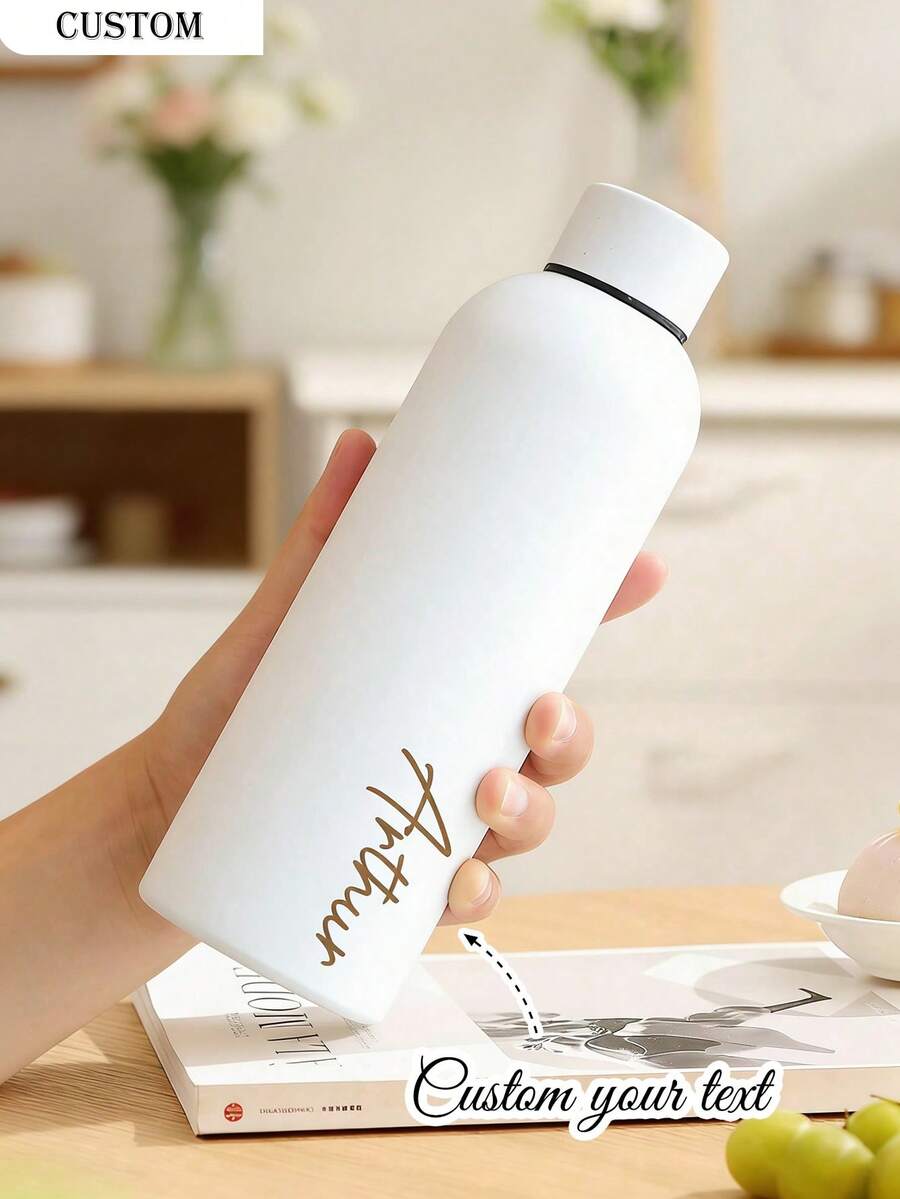 Personalizovana šolja/boca za kafu i sokove od nerđajućeg čelika, sportska boca za vodu, 500ml/17oz