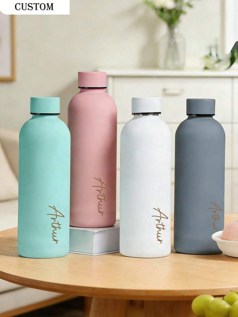 Personalizovana šolja/boca za kafu i sokove od nerđajućeg čelika, sportska boca za vodu, 500ml/17oz