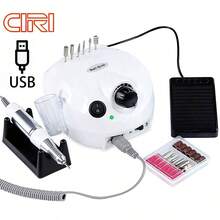 35,000 RPM Electric Nail Drill Professional Nail Art Machine Nail Grinding Kit, Portable Nail Salon Polishing Equipment