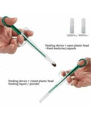 1 Pc Random Color Pet Medicine Feeder, Pet Medicine Tablet Syringe, Soft-Tip Dual-Purpose Feeder, Pill Shooter, Double-Needle Feeding Dispenser Tool