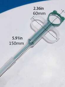 1 Pc Random Color Pet Medicine Feeder, Pet Medicine Tablet Syringe, Soft-Tip Dual-Purpose Feeder, Pill Shooter, Double-Needle Feeding Dispenser Tool