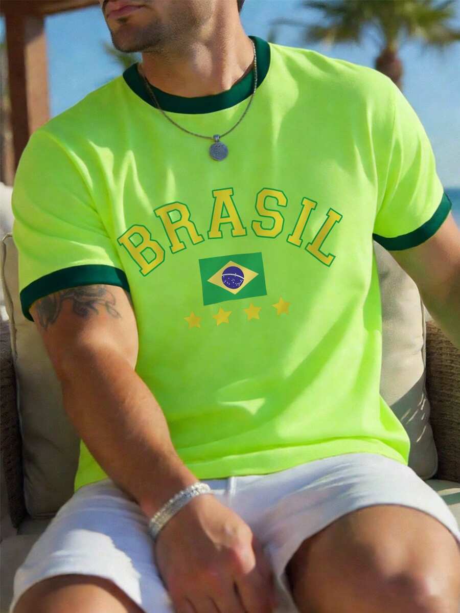 Muška  Brazil fudbalska majica kratkih rukava