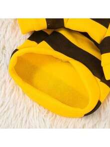1pc Pet Hoodie, Cute Bee Design, Funny Transformation Sweatshirt For Small Cats & Dogs, Autumn/Winter Pet Clothing With Hood To Prevent Shedding