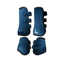 Breathable Horse Leg Gear - Shock-Absorbing PU Leather Horse Riding Boots, Durable Horse Leg Protectors Suitable For Horseback Riding, Battery-Free Equestrian Equipment