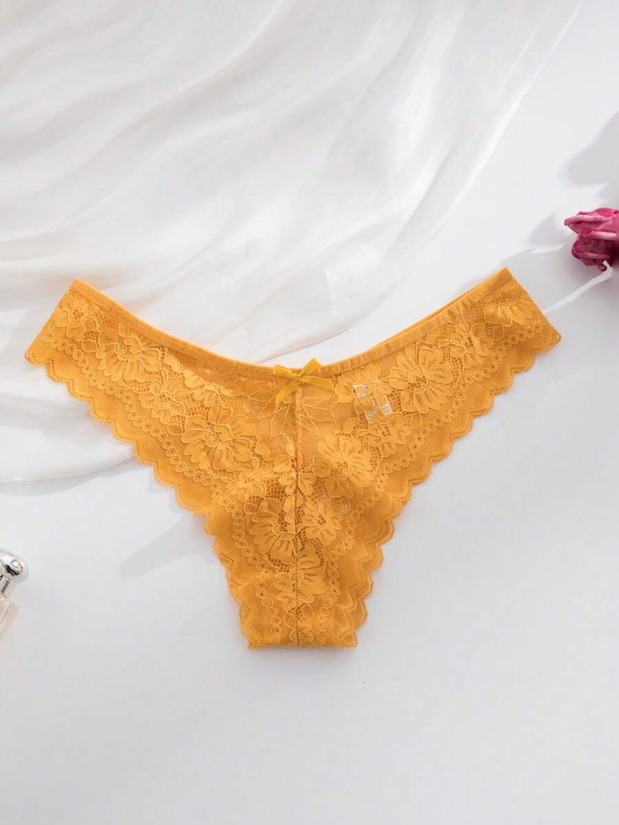 12 kom/pakovanje ženske elegantne i udobne bikini gaćice sa čipkastom ivicom