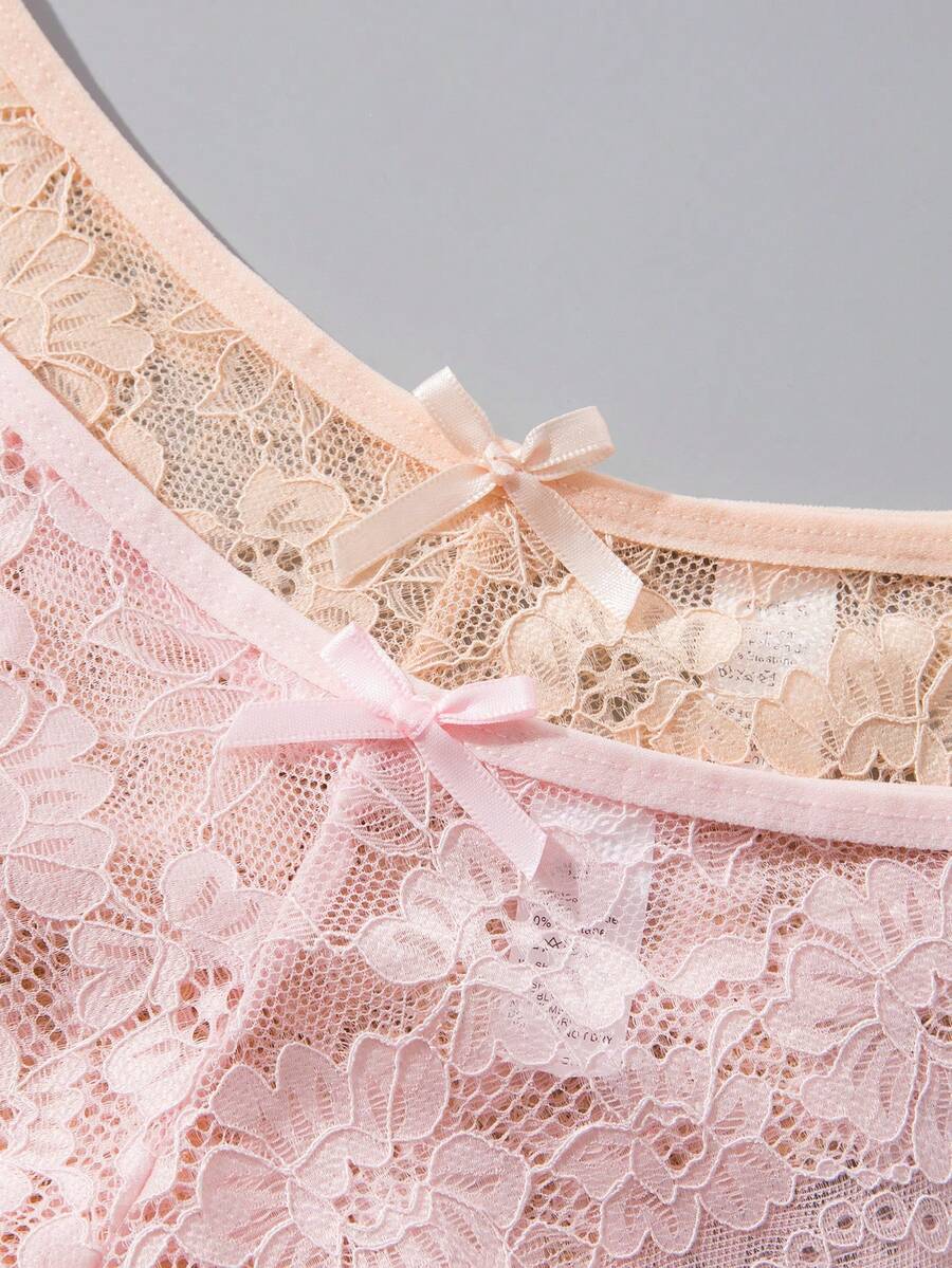 12 kom/pakovanje ženske elegantne i udobne bikini gaćice sa čipkastom ivicom
