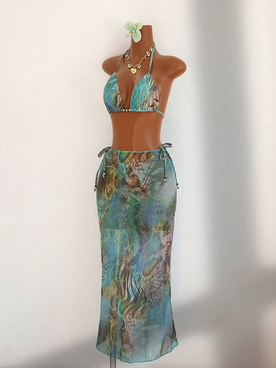 Ženski letnji bikini set sa vezanjem