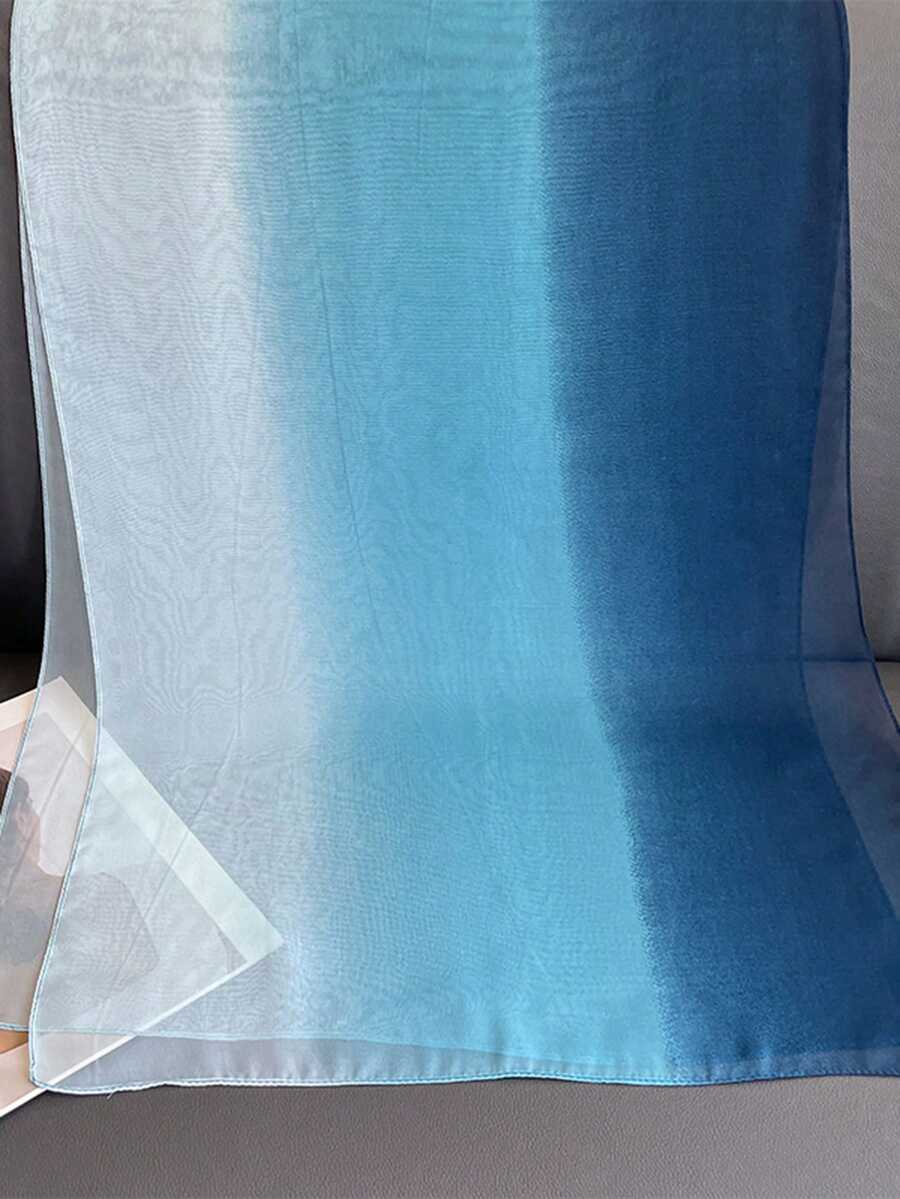 Elegantan ombre šifon šal, lagan i prozračan, visokokvalitetni
