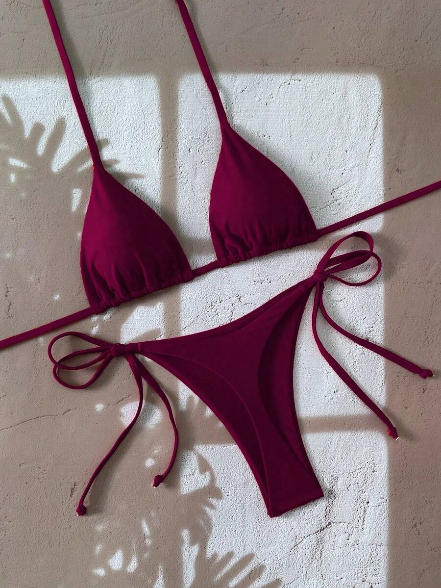 Ženski Bikini Set sa Halter Krojem i Dekoracijom od Kristala