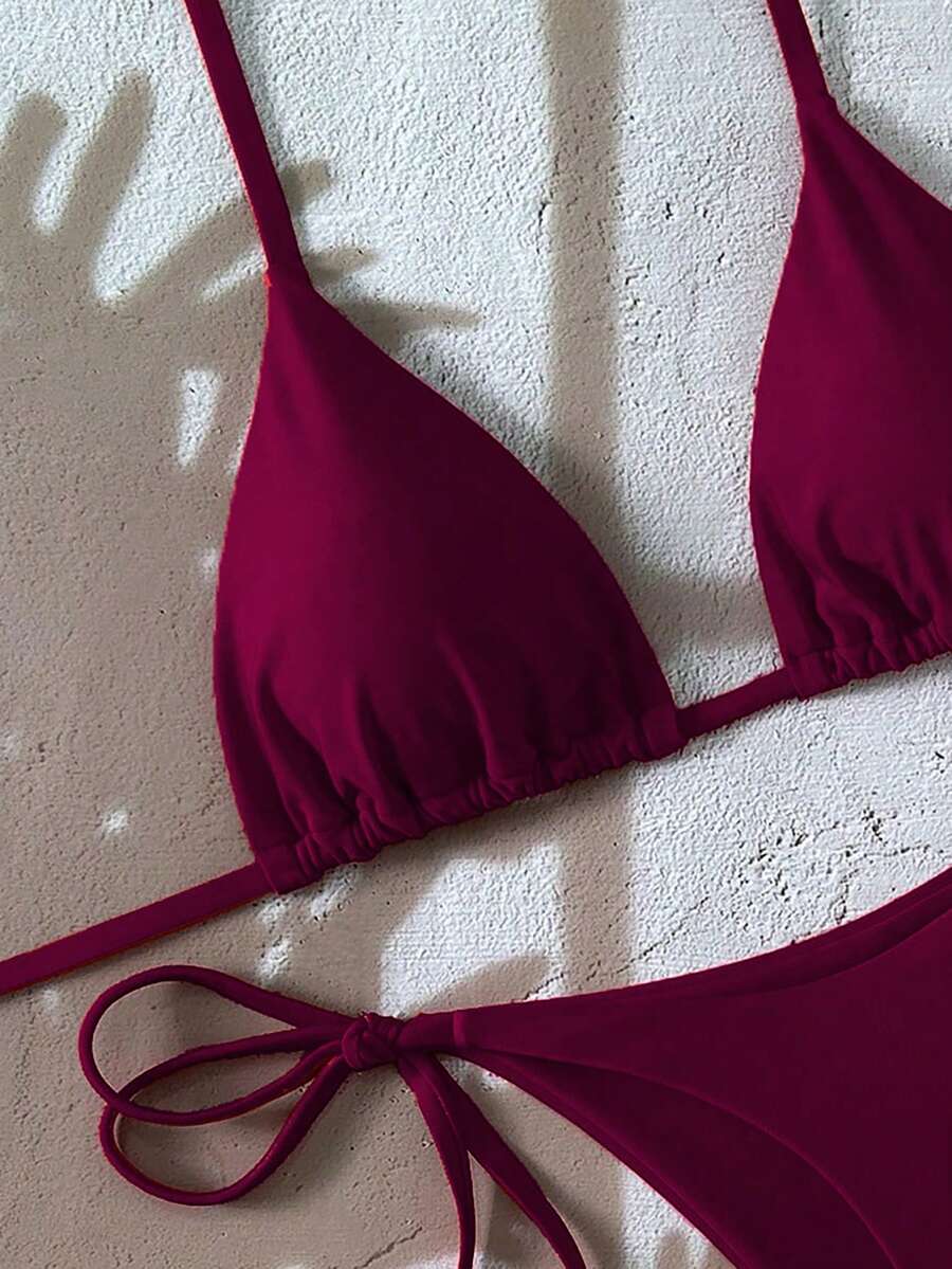 Ženski Bikini Set sa Halter Krojem i Dekoracijom od Kristala