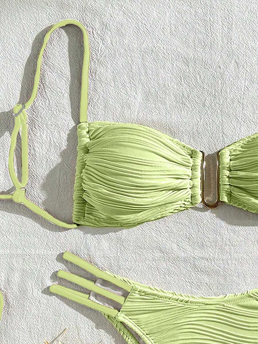 Jednobojni bikini set za žene