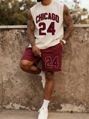 Muški ,,Chicago 24,, set , dres i majice bez rukava, sportski ležerni