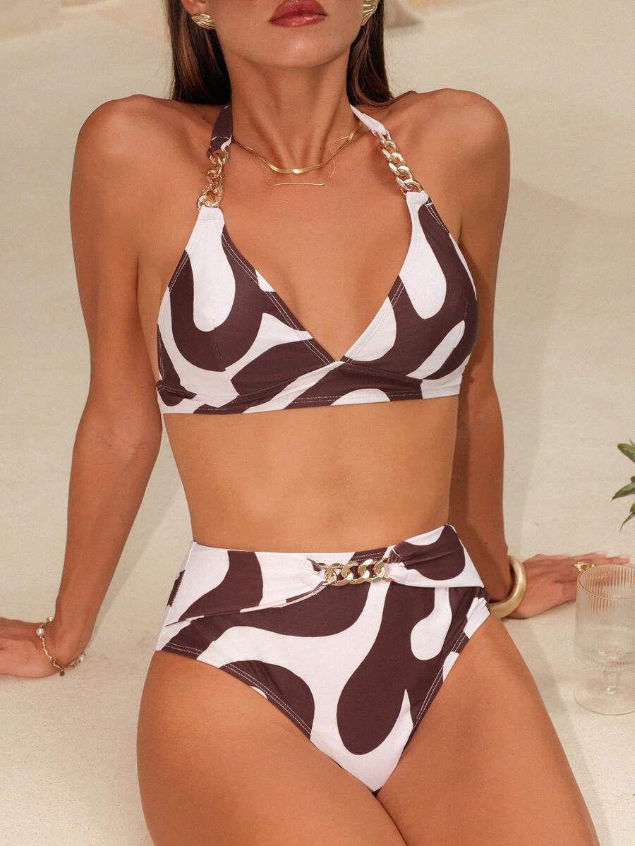 Ženski Bikini Set Sa Metalnim Lančićem