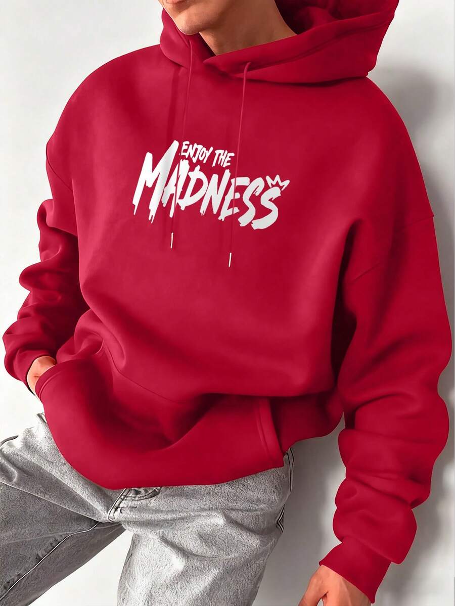 Muški ležerni modni street hoodie duks za ekstremne sportove sa crtanim printom