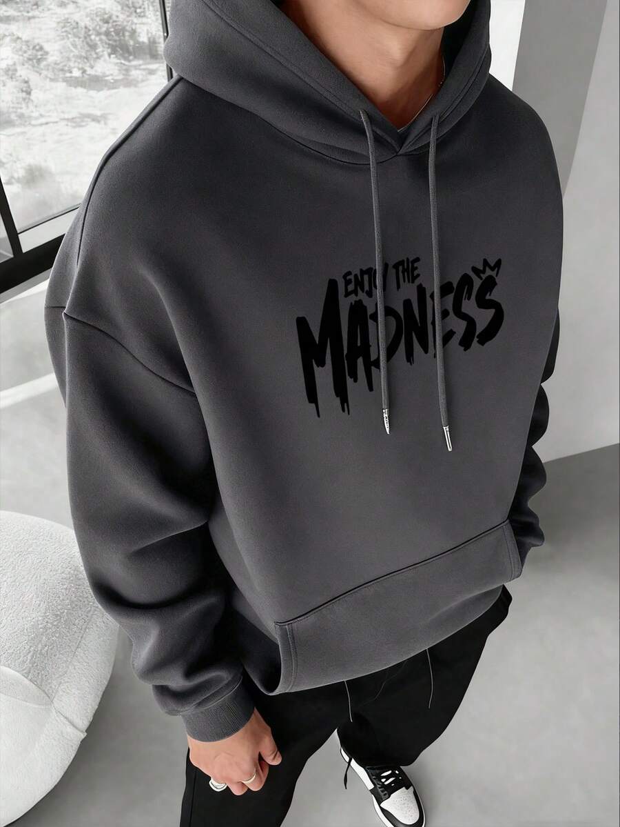 Muški ležerni modni street hoodie duks za ekstremne sportove sa crtanim printom