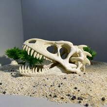 3D Dinosaur Skull Aquarium Decor, Fish Hiding Cave, Reptile Habitat Decoration, Realistic Skull Suitable For Fish Tank And Aquatic Plant Landscape