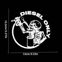Skull Gas Cap Sticker, Car Decal Sticker, Vinyl Sticker, Laptop Decor