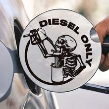 Skull Gas Cap Sticker, Car Decal Sticker, Vinyl Sticker, Laptop Decor