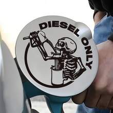 Skull Gas Cap Sticker, Car Decal Sticker, Vinyl Sticker, Laptop Decor