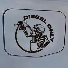 Skull Gas Cap Sticker, Car Decal Sticker, Vinyl Sticker, Laptop Decor