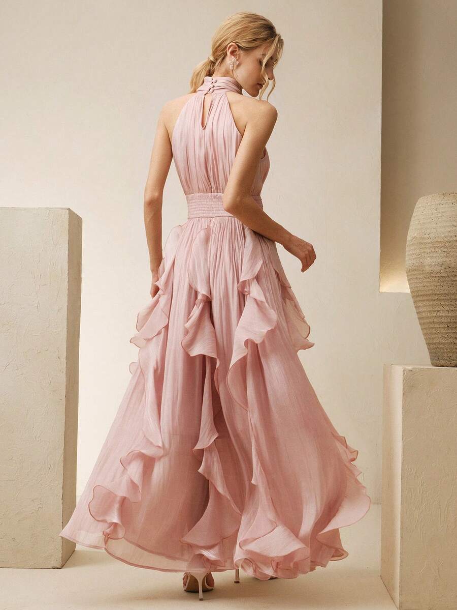 Ženska elegantna haljina bez rukava
