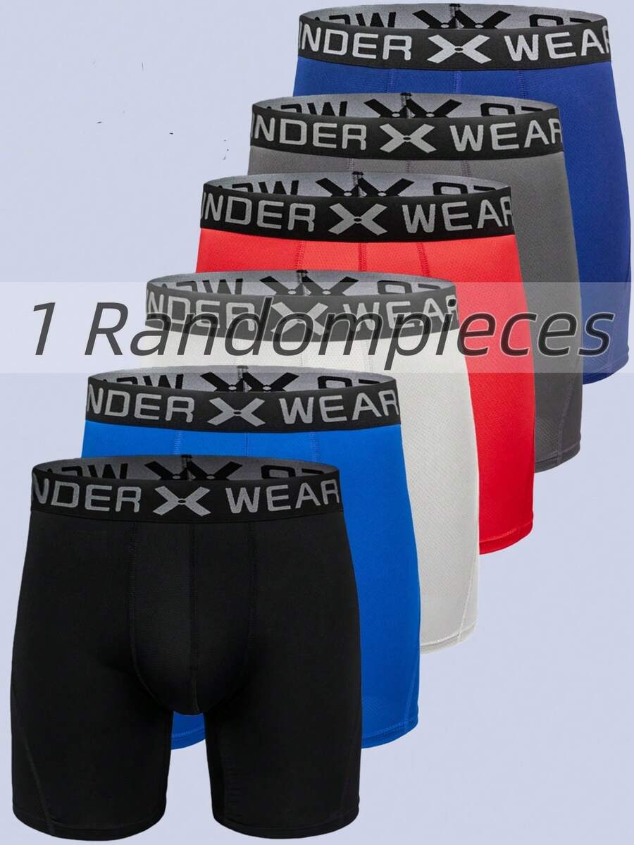1 kom muških bokserica od prozračne mrežaste tkanine sa printom slova