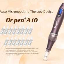Professional Microneedling Pen Set (10pcs/15pcs), Includes 0.25mm Replacement Needles, Dr.Pen A10 Microneedling Pen