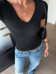 Crni Čipkani Top
