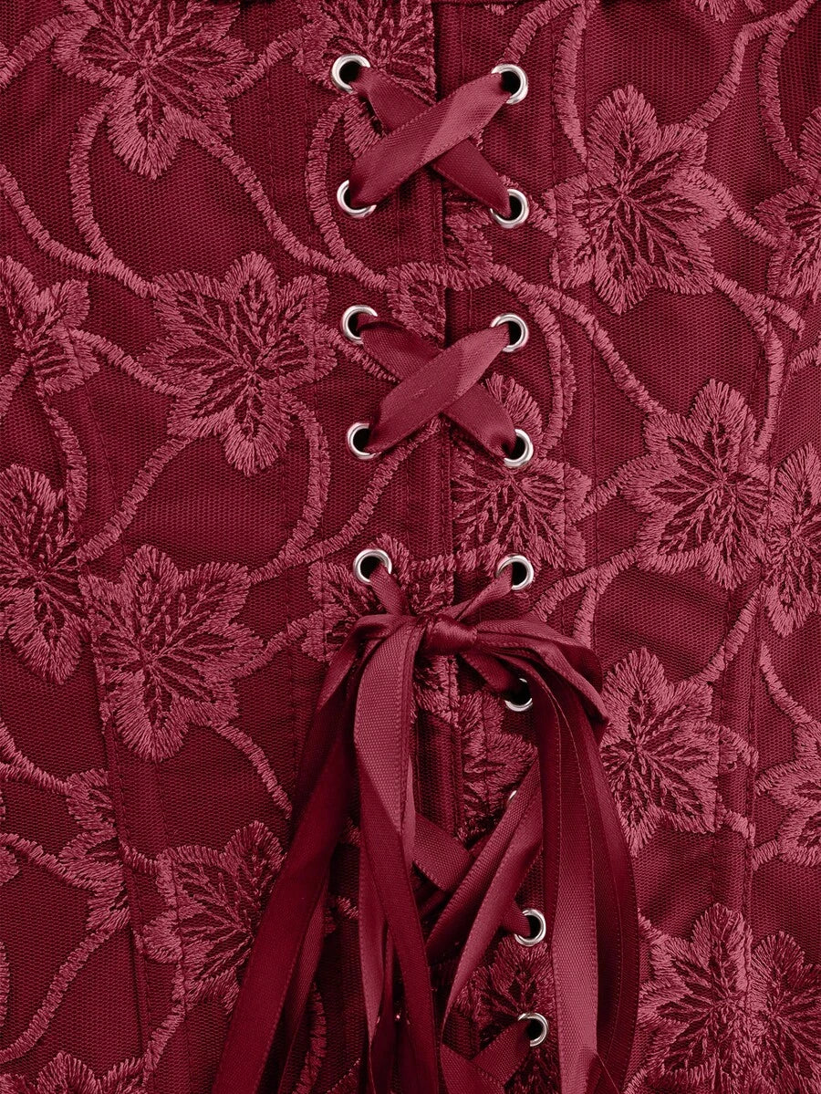 Elegantna Vintage Majica sa Čipkom i Kvadratnim Ovratnikom